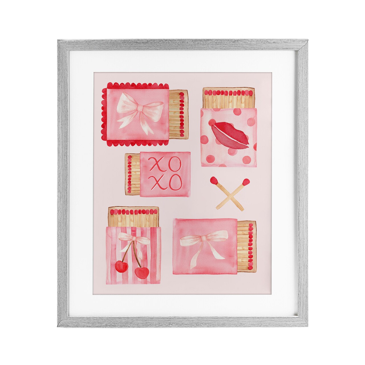 Stupell Industries Fashion Chic Matchbook Composition Framed Print Under Glass, design by Nina Jacobs